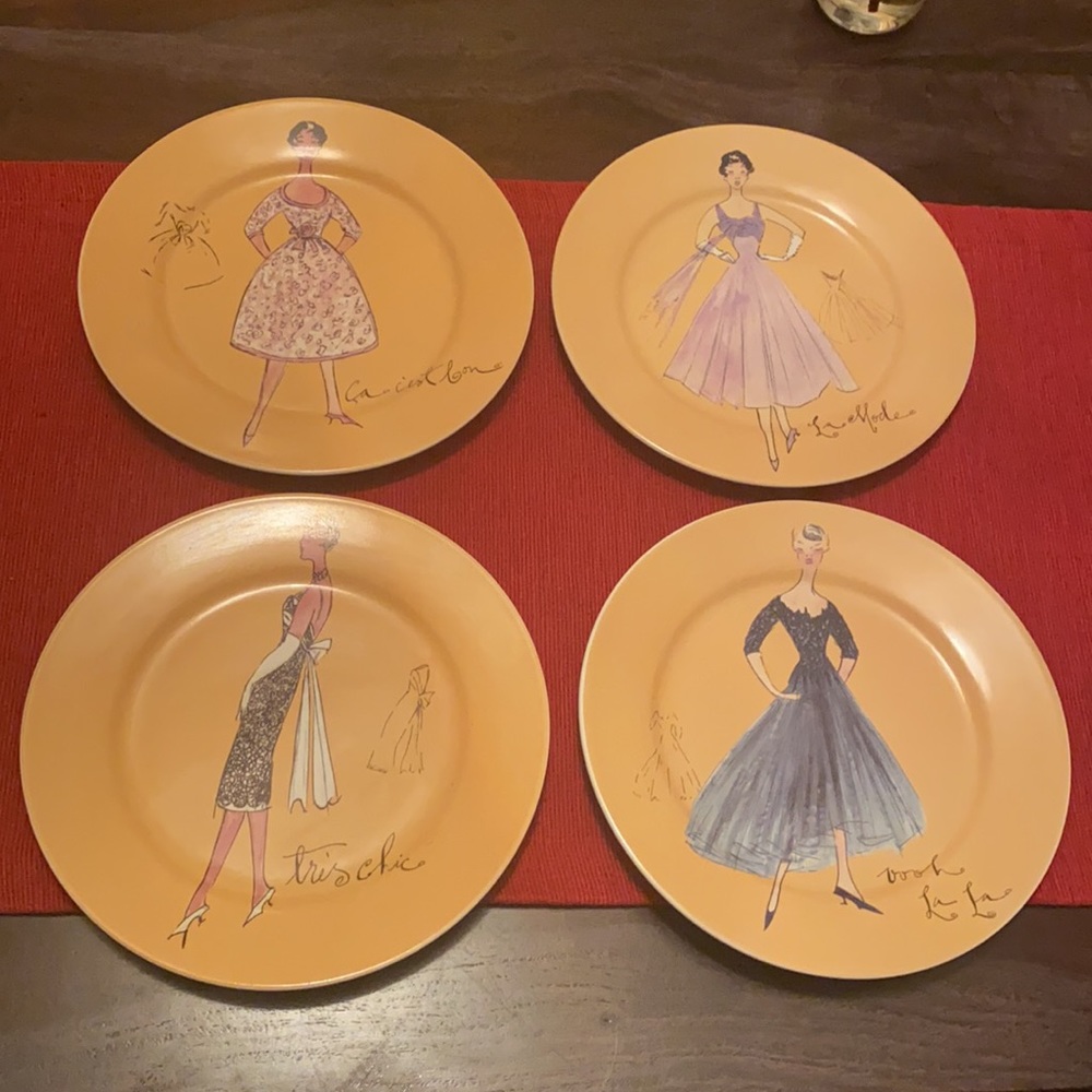 Rosanna set of 4 dessert plates
